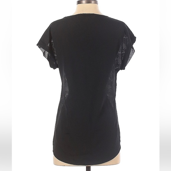 Delicate sheer black lace front top (fits a medium) - Picture 5 of 9